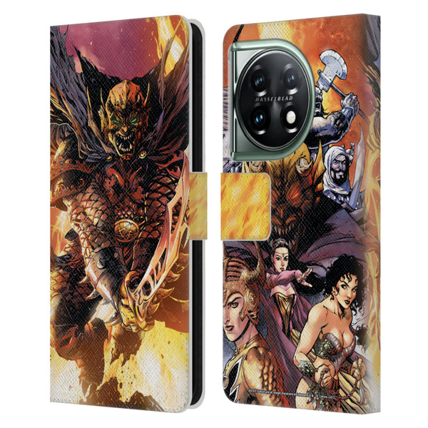 Justice League DC Comics Dark Comic Art Etrigan Demon Knights Leather Book Wallet Case Cover For OnePlus 11 5G