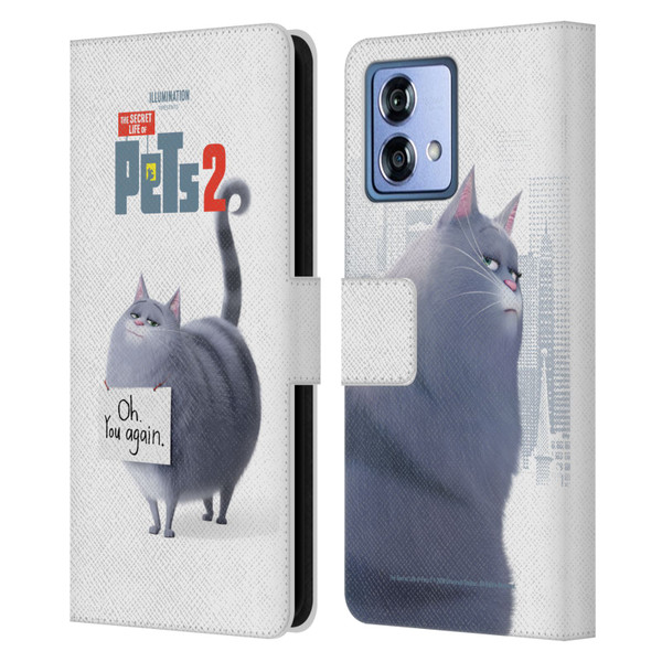 The Secret Life of Pets 2 Character Posters Chloe Cat Leather Book Wallet Case Cover For Motorola Moto G84 5G