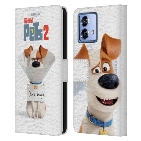 The Secret Life of Pets 2 Character Posters Max Jack Russell Dog Leather Book Wallet Case Cover For Motorola Moto G84 5G