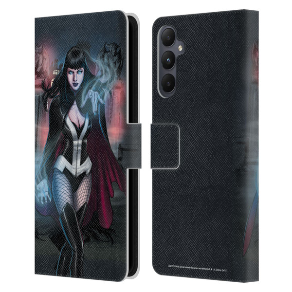 Justice League DC Comics Dark Comic Art Zatanna Futures End #1 Leather Book Wallet Case Cover For Samsung Galaxy A05s