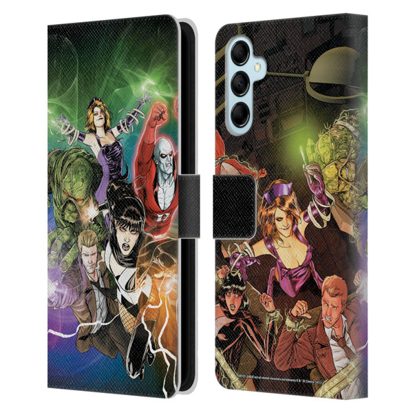 Justice League DC Comics Dark Comic Art #30 Group Leather Book Wallet Case Cover For Samsung Galaxy M14 5G