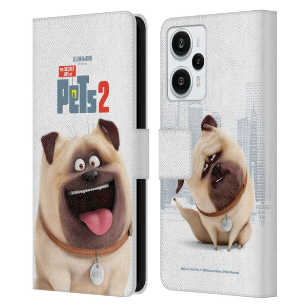 The Secret Life of Pets 2 Character Posters Mel Pug Dog Leather Book Wallet Case Cover For Xiaomi Redmi Note 12T