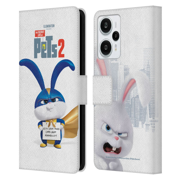 The Secret Life of Pets 2 Character Posters Snowball Rabbit Bunny Leather Book Wallet Case Cover For Xiaomi Redmi Note 12T