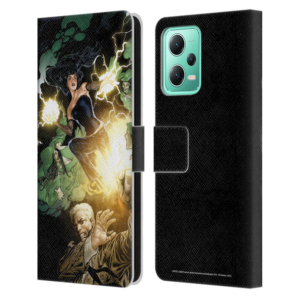 Justice League DC Comics Dark Comic Art Constantine and Zatanna Leather Book Wallet Case Cover For Xiaomi Redmi Note 12 5G