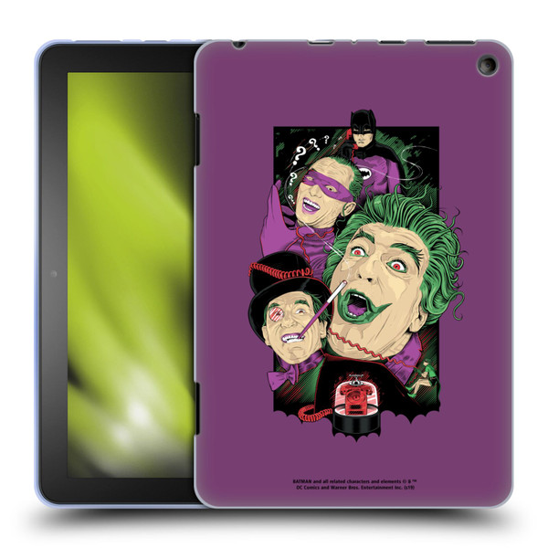 Batman TV Series Graphics Villains Soft Gel Case for Amazon Fire HD 8/Fire HD 8 Plus 2020
