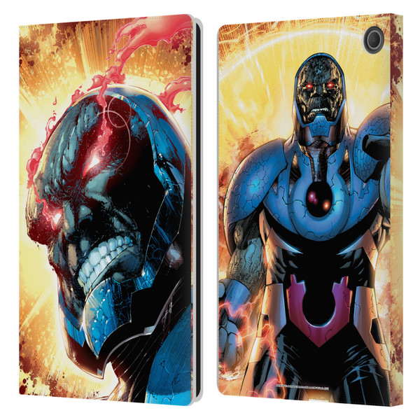 Justice League DC Comics Darkseid Comic Art New 52 #6 Cover Leather Book Wallet Case Cover For Amazon Fire Max 11 2023