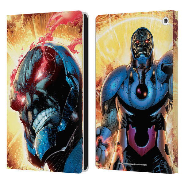 Justice League DC Comics Darkseid Comic Art New 52 #6 Cover Leather Book Wallet Case Cover For Amazon Fire HD 8/Fire HD 8 Plus 2020