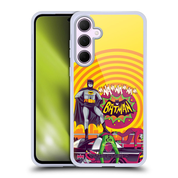 Batman TV Series Graphics Na Na Na Na Soft Gel Case for Samsung Galaxy A35 5G