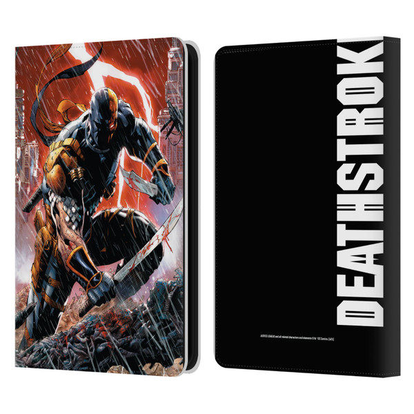 Justice League DC Comics Deathstroke Comic Art Vol. 1 Gods Of War Leather Book Wallet Case Cover For Amazon Kindle 11th Gen 6in 2022