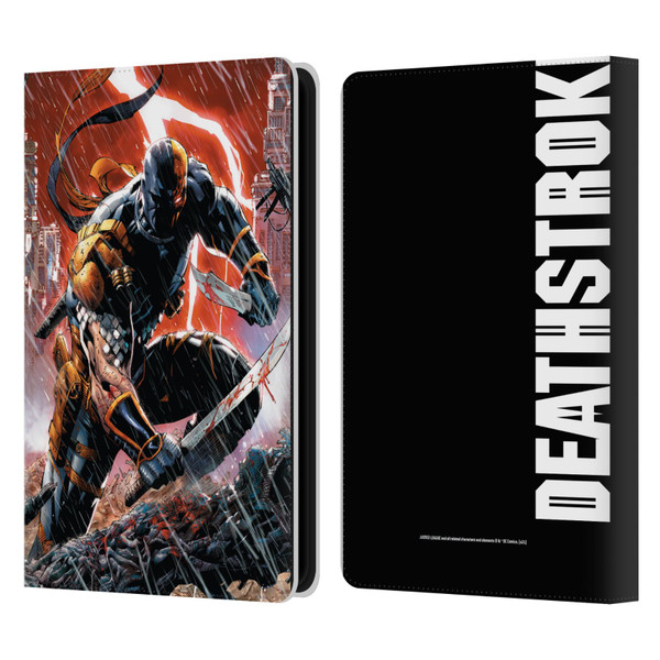 Justice League DC Comics Deathstroke Comic Art Vol. 1 Gods Of War Leather Book Wallet Case Cover For Amazon Kindle Paperwhite 5 (2021)