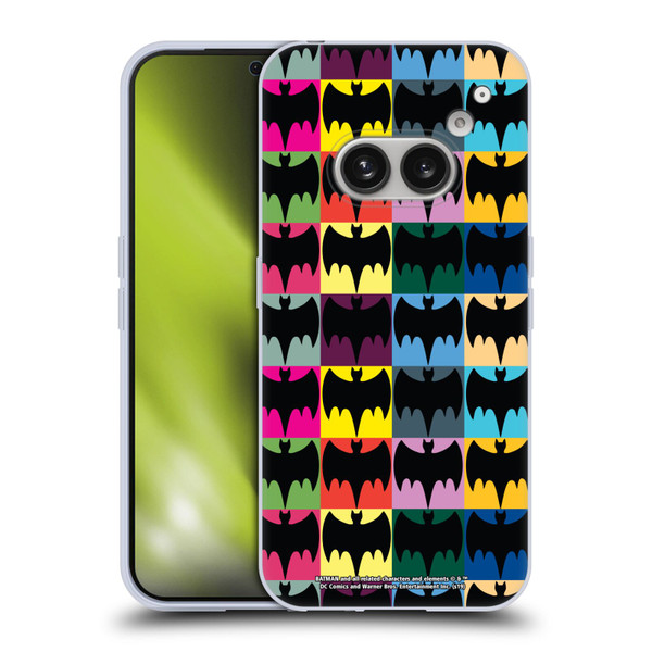 Batman TV Series Logos Patterns Soft Gel Case for Nothing Phone (2a)