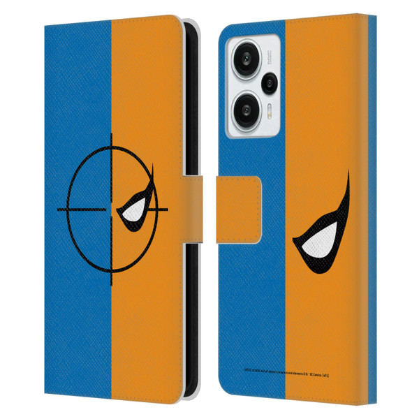 Justice League DC Comics Deathstroke Comic Art Logo Leather Book Wallet Case Cover For Xiaomi Redmi Note 12T