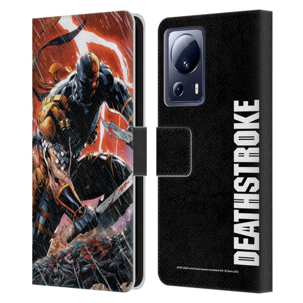 Justice League DC Comics Deathstroke Comic Art Vol. 1 Gods Of War Leather Book Wallet Case Cover For Xiaomi 13 Lite 5G