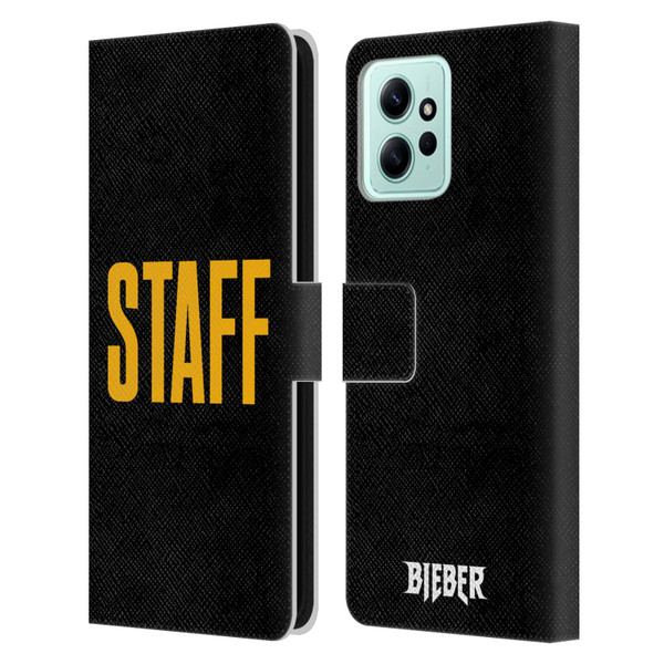 Justin Bieber Tour Merchandise Staff Leather Book Wallet Case Cover For Xiaomi Redmi 12
