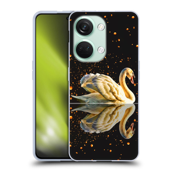 Dave Loblaw Animals Swan Lake Reflections Soft Gel Case for OnePlus Nord 3 5G