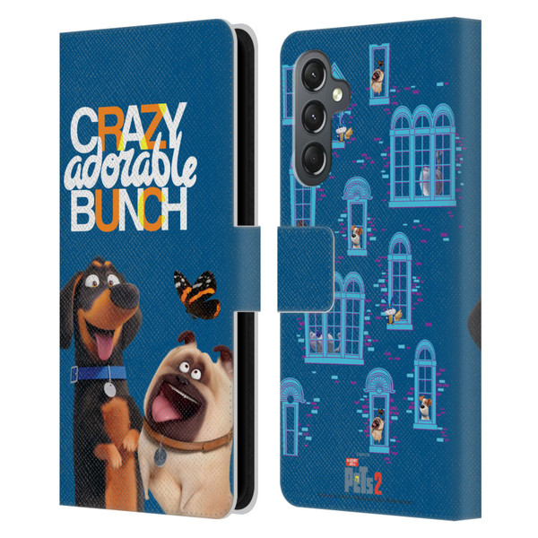 The Secret Life of Pets 2 II For Pet's Sake Group Leather Book Wallet Case Cover For Samsung Galaxy A25 5G