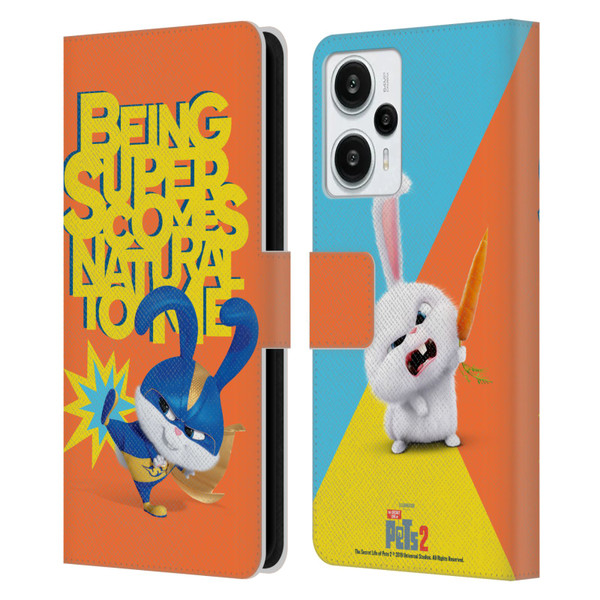 The Secret Life of Pets 2 II For Pet's Sake Snowball Rabbit Bunny Costume Leather Book Wallet Case Cover For Xiaomi Redmi Note 12T