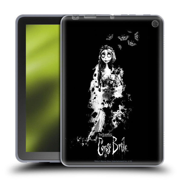 Corpse Bride Key Art Emily Splatters Soft Gel Case for Amazon Fire HD 8/Fire HD 8 Plus 2020