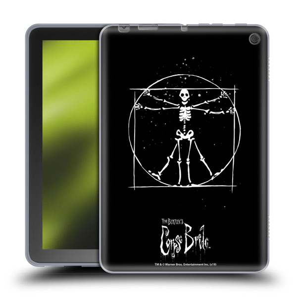 Corpse Bride Key Art Vitruvian Skeleton Soft Gel Case for Amazon Fire HD 8/Fire HD 8 Plus 2020