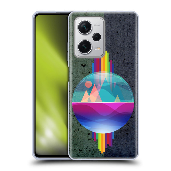 Dave Loblaw Contemporary Art Mountains Under The Dome Soft Gel Case for Xiaomi Redmi Note 12 Pro+ 5G