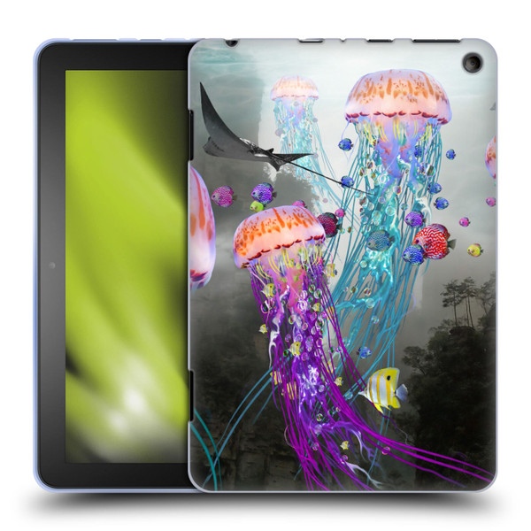 Dave Loblaw Jellyfish Jellyfish Misty Mount Soft Gel Case for Amazon Fire HD 8/Fire HD 8 Plus 2020