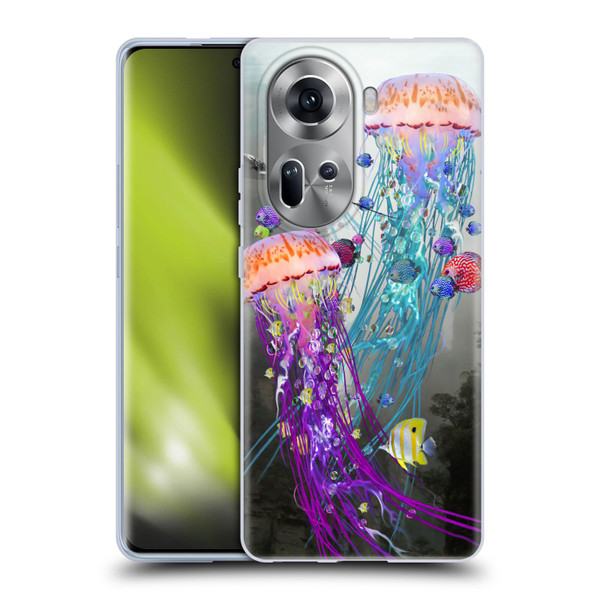 Dave Loblaw Jellyfish Jellyfish Misty Mount Soft Gel Case for OPPO Reno11