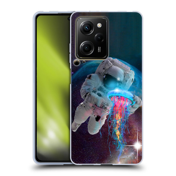 Dave Loblaw Jellyfish Astronaut And Jellyfish Soft Gel Case for Xiaomi Redmi Note 12 Pro 5G