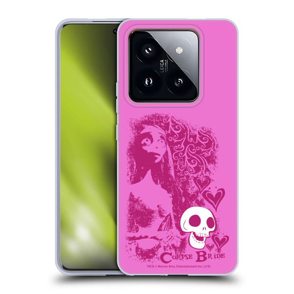 Corpse Bride Key Art Pink Distressed Look Soft Gel Case for Xiaomi 14 Pro