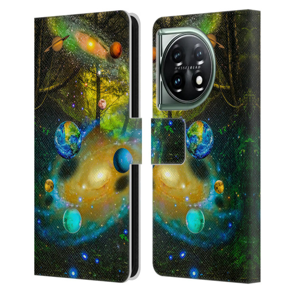 Dave Loblaw Sci-Fi And Surreal Universal Forest Leather Book Wallet Case Cover For OnePlus 11 5G