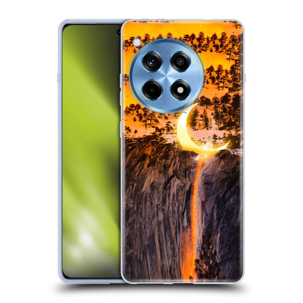 Dave Loblaw Sci-Fi And Surreal Fire Canyon Moon Soft Gel Case for OnePlus 12R