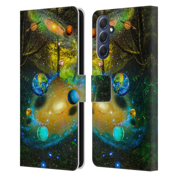 Dave Loblaw Sci-Fi And Surreal Universal Forest Leather Book Wallet Case Cover For Samsung Galaxy M54 5G