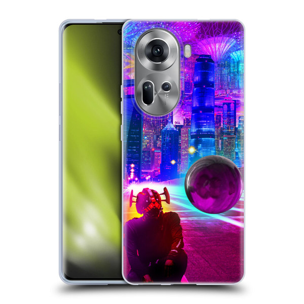 Dave Loblaw Sci-Fi And Surreal Synthwave Street Soft Gel Case for OPPO Reno11