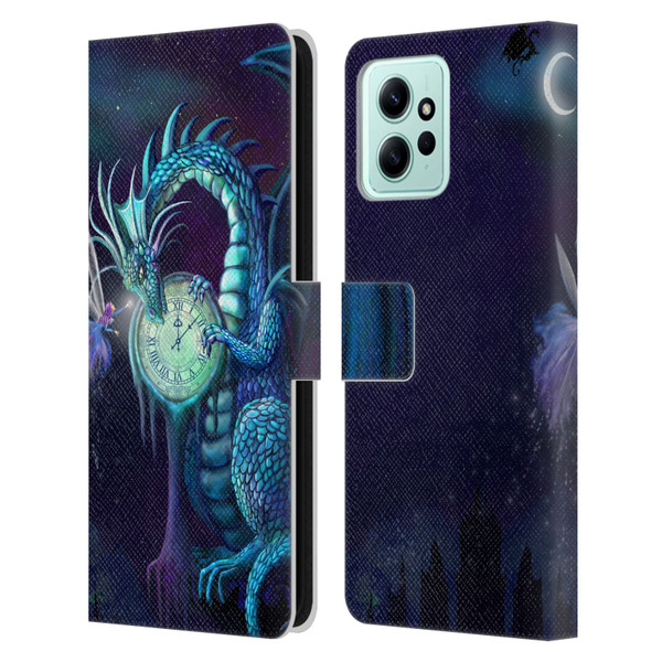 Rose Khan Dragons Blue Time Leather Book Wallet Case Cover For Xiaomi Redmi 12
