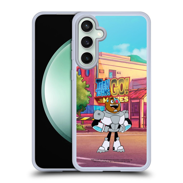 Teen Titans Go! To The Movies Character Art Cyborg Soft Gel Case for Samsung Galaxy S23 FE 5G