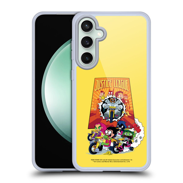 Teen Titans Go! To The Movies Hollywood Graphics Justice League 2 Soft Gel Case for Samsung Galaxy S23 FE 5G