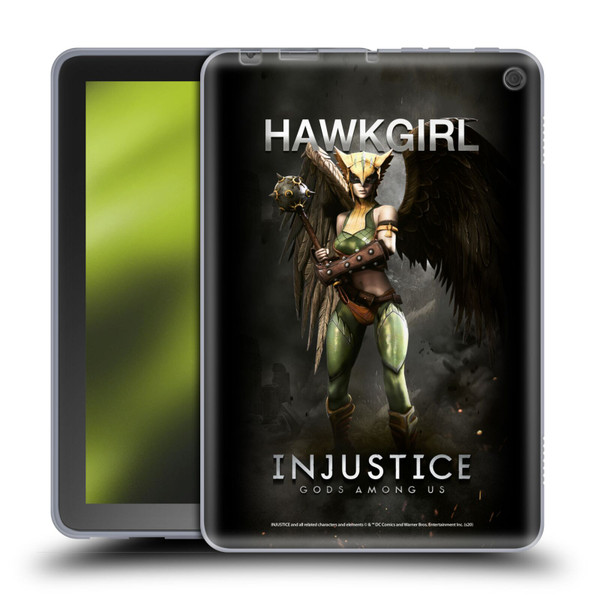 Injustice Gods Among Us Characters Hawkgirl Soft Gel Case for Amazon Fire HD 8/Fire HD 8 Plus 2020