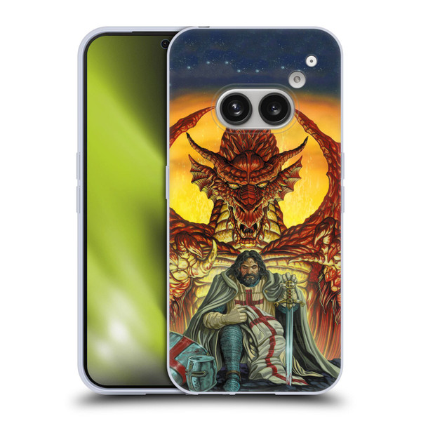 Ed Beard Jr Dragon Friendship Knight Templar Soft Gel Case for Nothing Phone (2a)