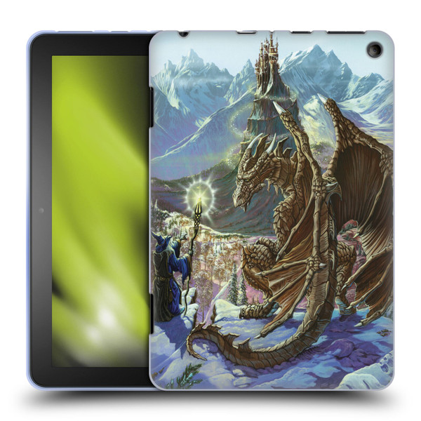 Ed Beard Jr Dragon Friendship Encounter Soft Gel Case for Amazon Fire HD 8/Fire HD 8 Plus 2020