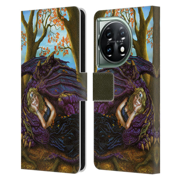 Ed Beard Jr Dragon Friendship Escape To The Land Of Nod Leather Book Wallet Case Cover For OnePlus 11 5G