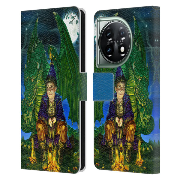 Ed Beard Jr Dragon Friendship Oops Said Leather Book Wallet Case Cover For OnePlus 11 5G
