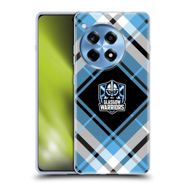 Glasgow Warriors Logo 2 Diagonal Tartan Soft Gel Case for OnePlus 12R