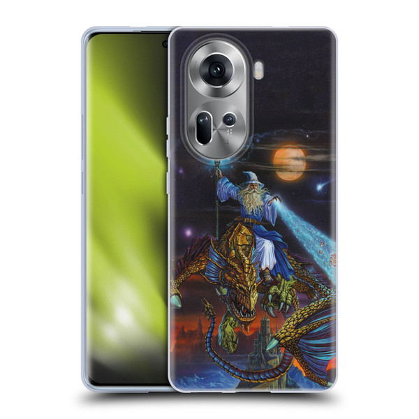Ed Beard Jr Dragon Friendship Twilight Tempest Soft Gel Case for OPPO Reno11