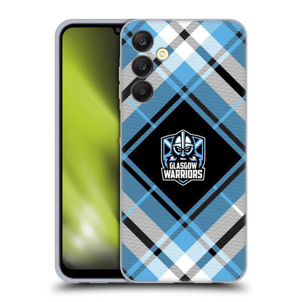 Glasgow Warriors Logo 2 Diagonal Tartan Soft Gel Case for Samsung Galaxy A25 5G