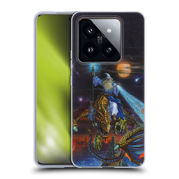 Ed Beard Jr Dragon Friendship Twilight Tempest Soft Gel Case for Xiaomi 14 Pro