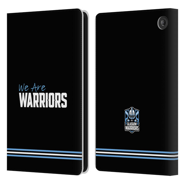 Glasgow Warriors Logo We Are Warriors Leather Book Wallet Case Cover For Amazon Fire 7 2022