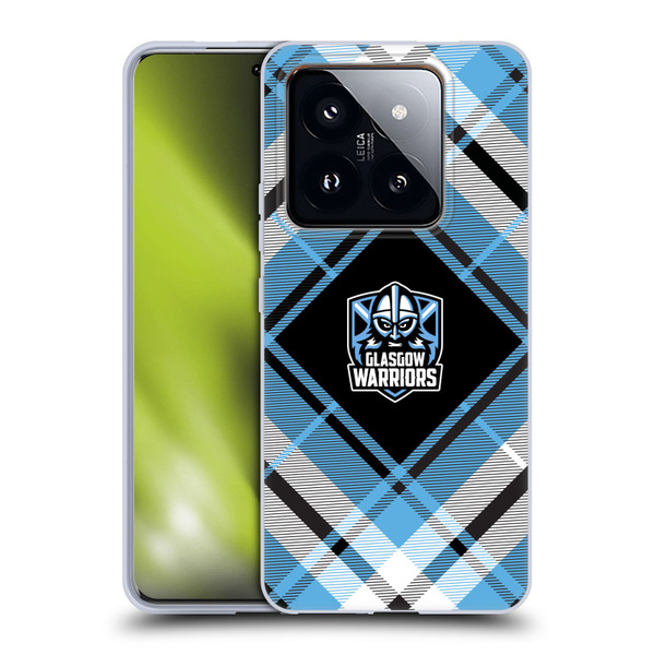 Glasgow Warriors Logo 2 Diagonal Tartan Soft Gel Case for Xiaomi 14 Pro