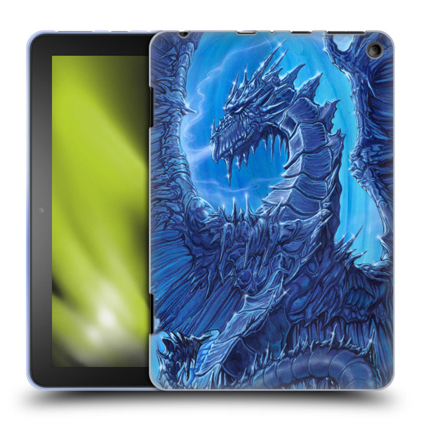 Ed Beard Jr Dragons Glacier Soft Gel Case for Amazon Fire HD 8/Fire HD 8 Plus 2020