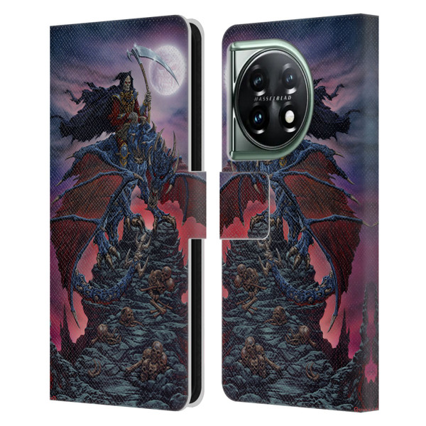 Ed Beard Jr Dragons Reaper Leather Book Wallet Case Cover For OnePlus 11 5G