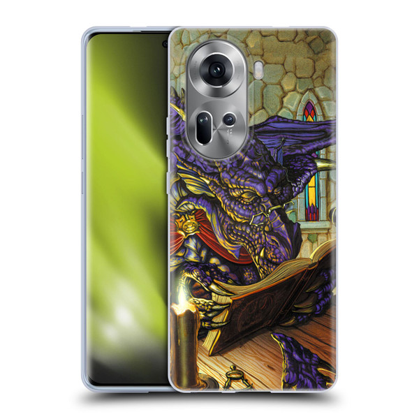 Ed Beard Jr Dragons A Good Book Soft Gel Case for OPPO Reno11