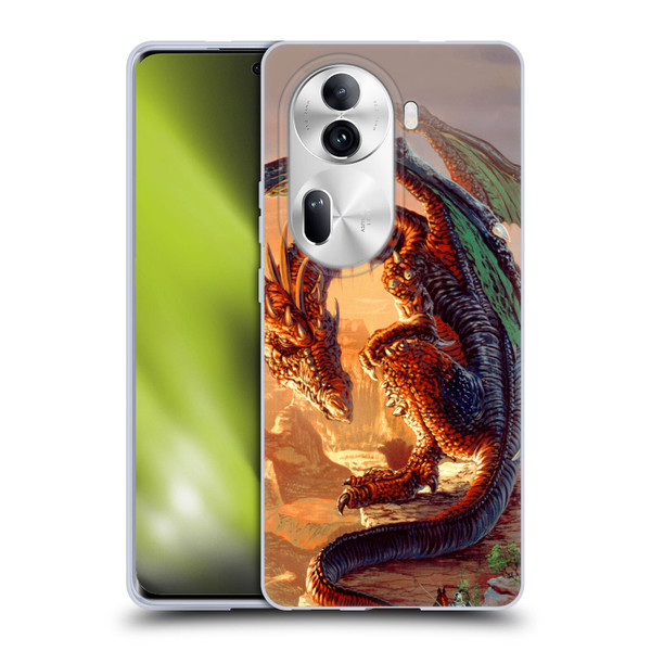 Ed Beard Jr Dragons Bravery Misplaced Soft Gel Case for OPPO Reno11 Pro